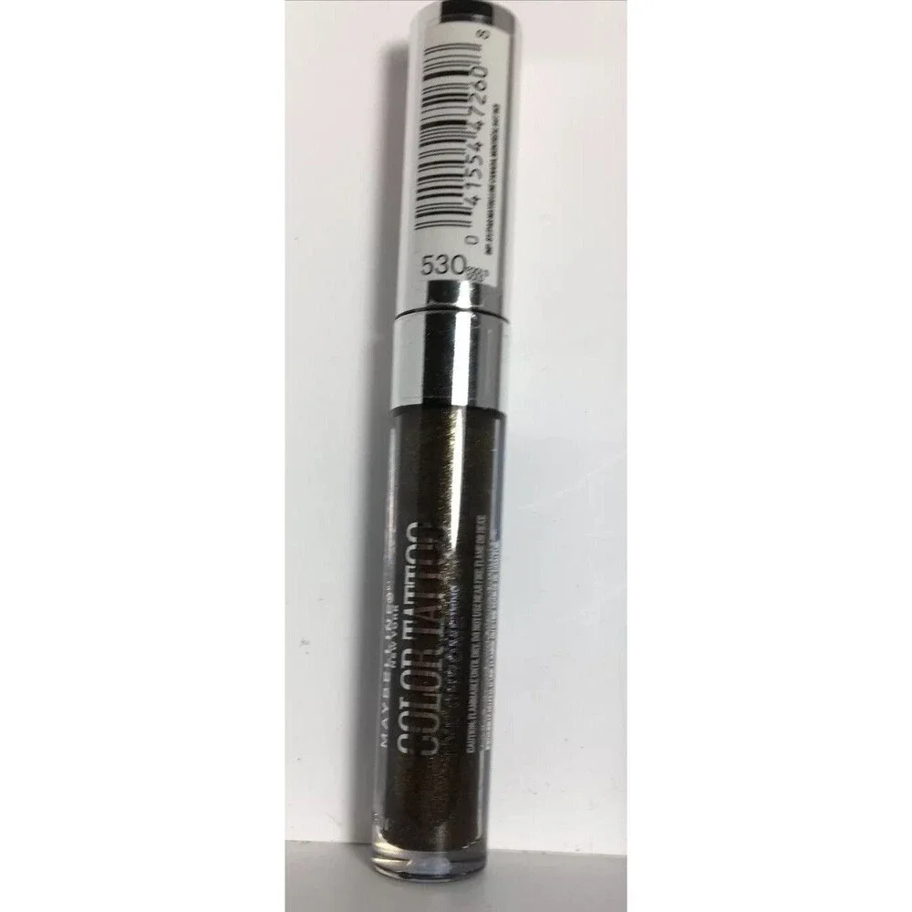 Maybelline Color Tattoo Eye Chrome Eyeshadow 530 Fools Gold .11 fl oz New